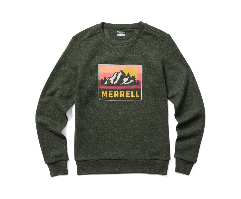 Merrell Langærmet Dame - Postcard Crewneck - Olivengrøn - XIP947560